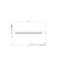 Dimension Drawing (without table) - ZCP381 L100 glare shield (10 pcs)