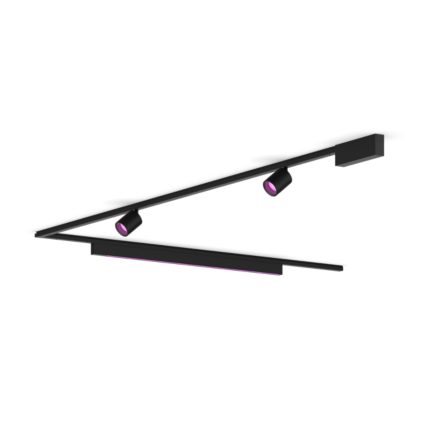 Gros plan de l'avant de Perifo kit de base pour plafond, en L (2 spots, 1 barre lumineuse)