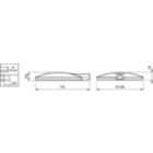 Dimension Drawing (without table) - BRP531 LED120-4S/830 II DM50 D9 AL GR