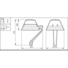 Dimension Drawing (without table) - BDP272 LED59-4S/830 II DW50 DR CLO LS-6