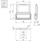 Dimension Drawing (without table) - BVP650 LED180-4S/740 PSU S ALU