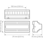 Dimension Drawing (without table) - DDPB22-RJ12