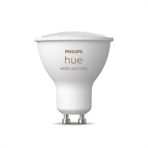 FOCO HUE GU10 PHILIPS 6 WATTS 400 LÚMENES LUZ DIMEABLE 2 PIEZAS