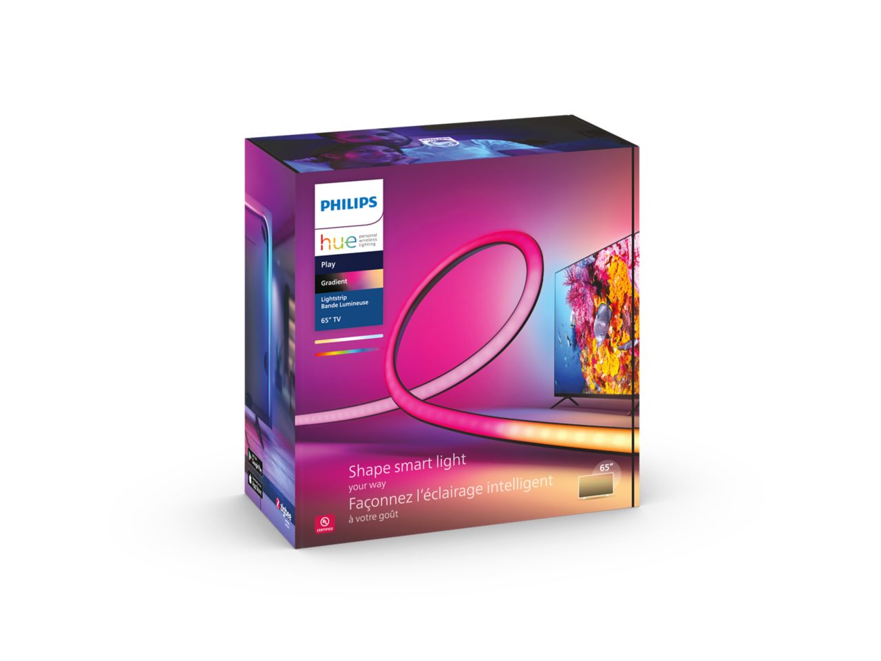 Hue Play Gradient Lightstrip 65 インチ TV 用 | Philips Hue JP