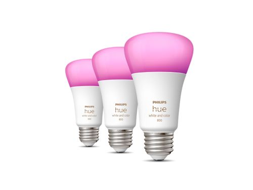 Hue White and color ambiance A19 - E26 smart bulb - 60 W (3-pack)