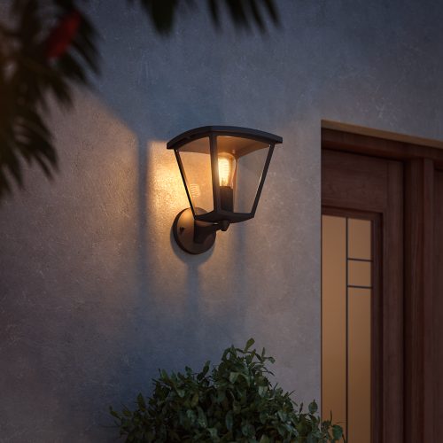 Hue Inara Outdoor Wall Philips Lantern - Light White Hue | US Black