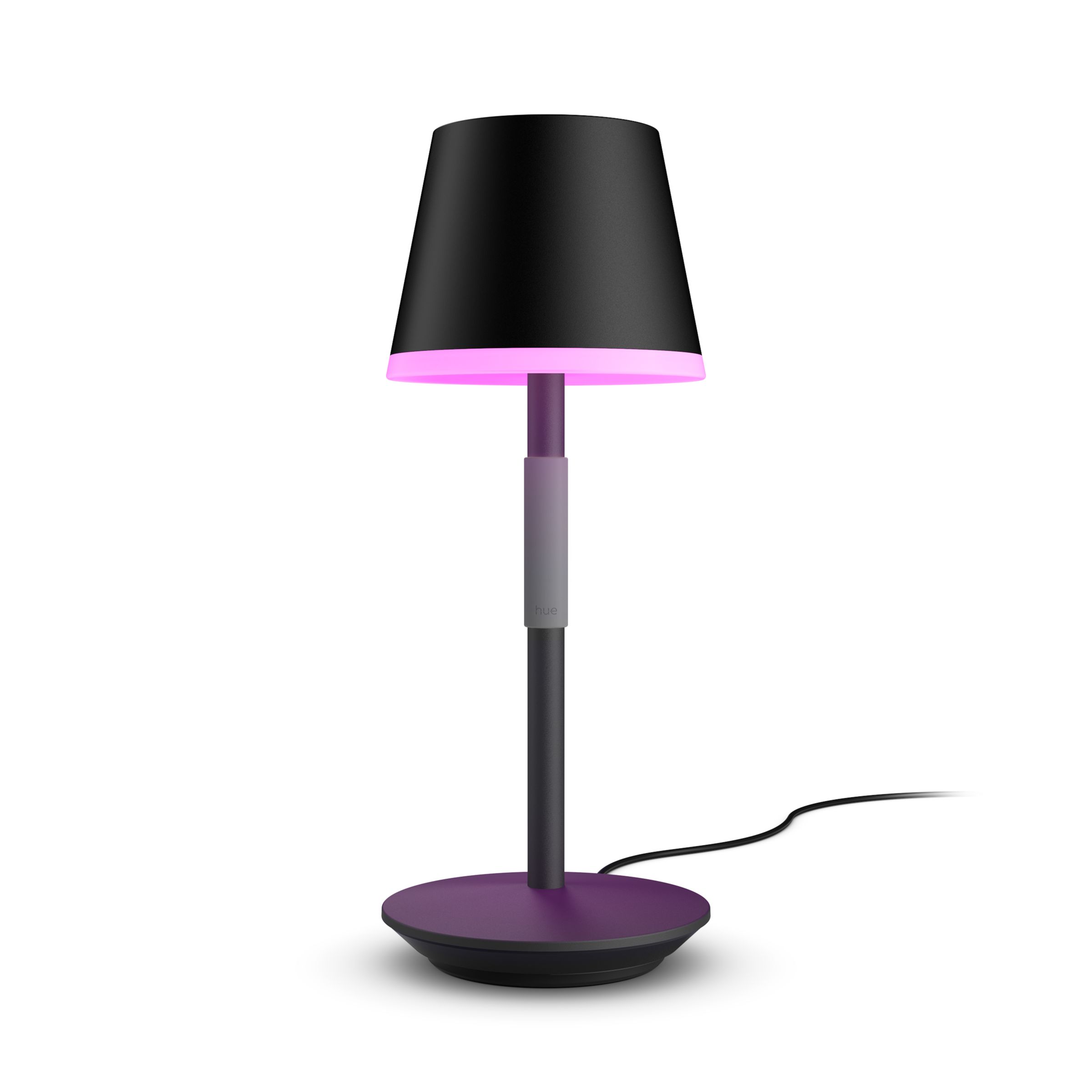 Lampe de table portable Hue Go noire - Ambiance blanche et colorée