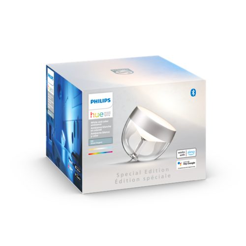 Philips Hue Ambiance White & Color Iris Lampada da tavolo, set di  estensione LED Trasparente, chiaro, Bianco 8719514264465