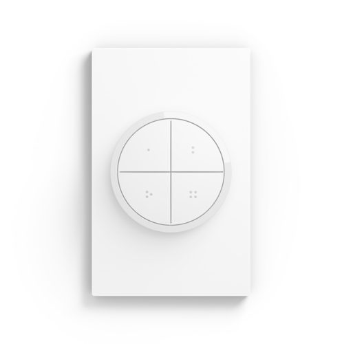 Philips Hue Wall Tap Dial Light Switch, Installation-Free, Smart Home,  Exclusively for Philips Hue Smart Lights, White, 1-Pack & Hue Bridge Smart  Lighting Hub - White 