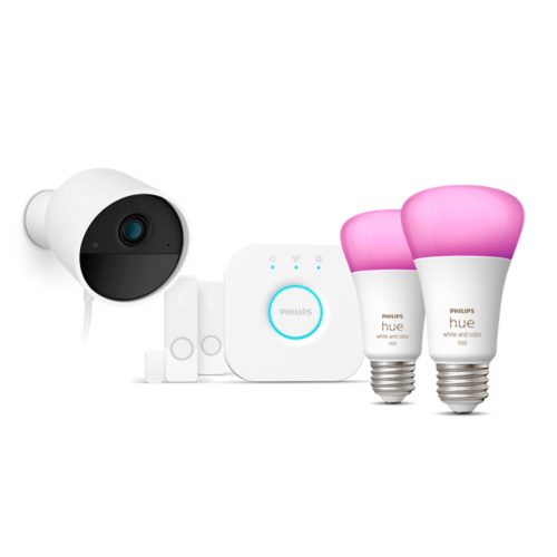Hue Starter kit: Wired Secure Camera + 2 Contact Sensors + 2 E26
