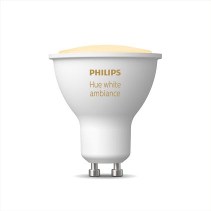 German:An image of product of the Hue White Ambiance Einzelpack GU10