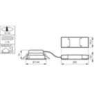 Dimension Drawing (without table) - DN560B LED12S/840 PSU-E C PG WH