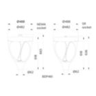 Dimension Drawing (without table) - BDP461 LED100 NW 230V SR TS 7P