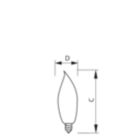  Candelabra Screw BA9 Clear