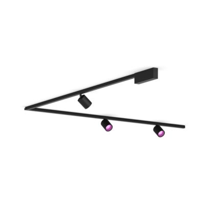 Close up of front of Perifo L-shaped ceiling base kit (3 spots)