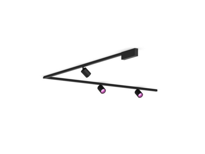 Gros plan de l'avant de Perifo kit de base pour plafond, en L (3 spots)