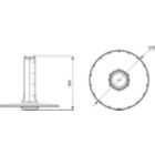 Dimension Drawing (without table) - BY122P G4 LED250S/865 PSD WB