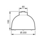 Dimension Drawing (without table) - BDS559 LED15/830 II GL-DS50 CLO C4K