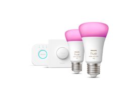 Starterkit: 2 E27 slimme lampen (1100) + smart button