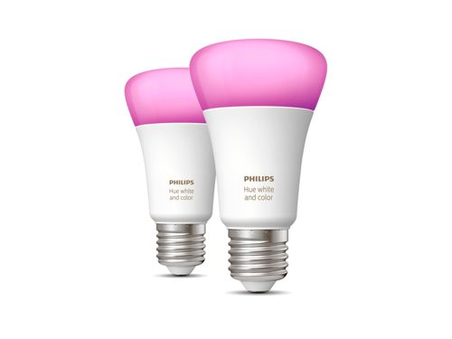 Hue White and Colour Ambiance 2-pack E27
