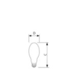 Dimension Drawing (with table) - SON 70W E39 ED75 CL SL/12