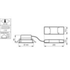 Dimension Drawing (without table) - DN561B LED8S/840 PSU-E C WH