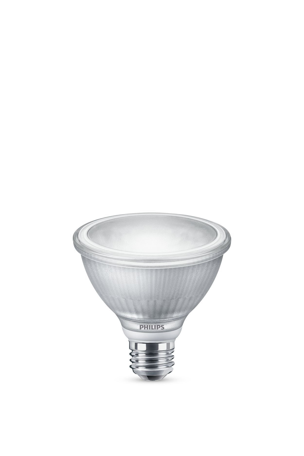 Dimmable LED light with a focused bright beam