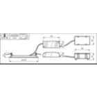 Dimension Drawing (without table) - DN145B LED20S/830 PSU II WH