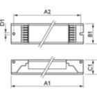 Dimension Drawing (with table) - HF-Ri TD 280 TL5/PL-L E+ 220-240V