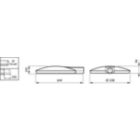 Dimension Drawing (without table) - BRP530 LED60-4S/830 II DM50 D9 SRG10ALGR