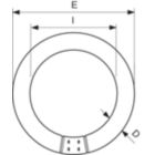 Dimension Drawing (with table) - TL-E 32W/830 1CT/12