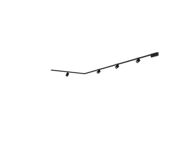 Gros plan de l'avant de Perifo kit de base pour plafond, en L (4 spots)