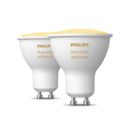 German:An image of product of the Hue White Ambiance Doppelpack GU10