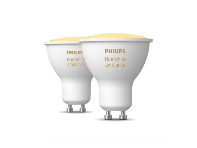 An image of product of the Hue White ambiance 2-pack GU10