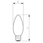  Single Contact Medium Screw B13 (B13) Clear