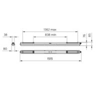 Dimension Drawing (without table) - WT120C G2 LED34S/840 PSU MDU L1500