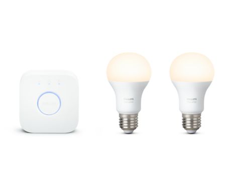 Hue White Kit de inicio: 2 bombillas inteligentes E27 (800)