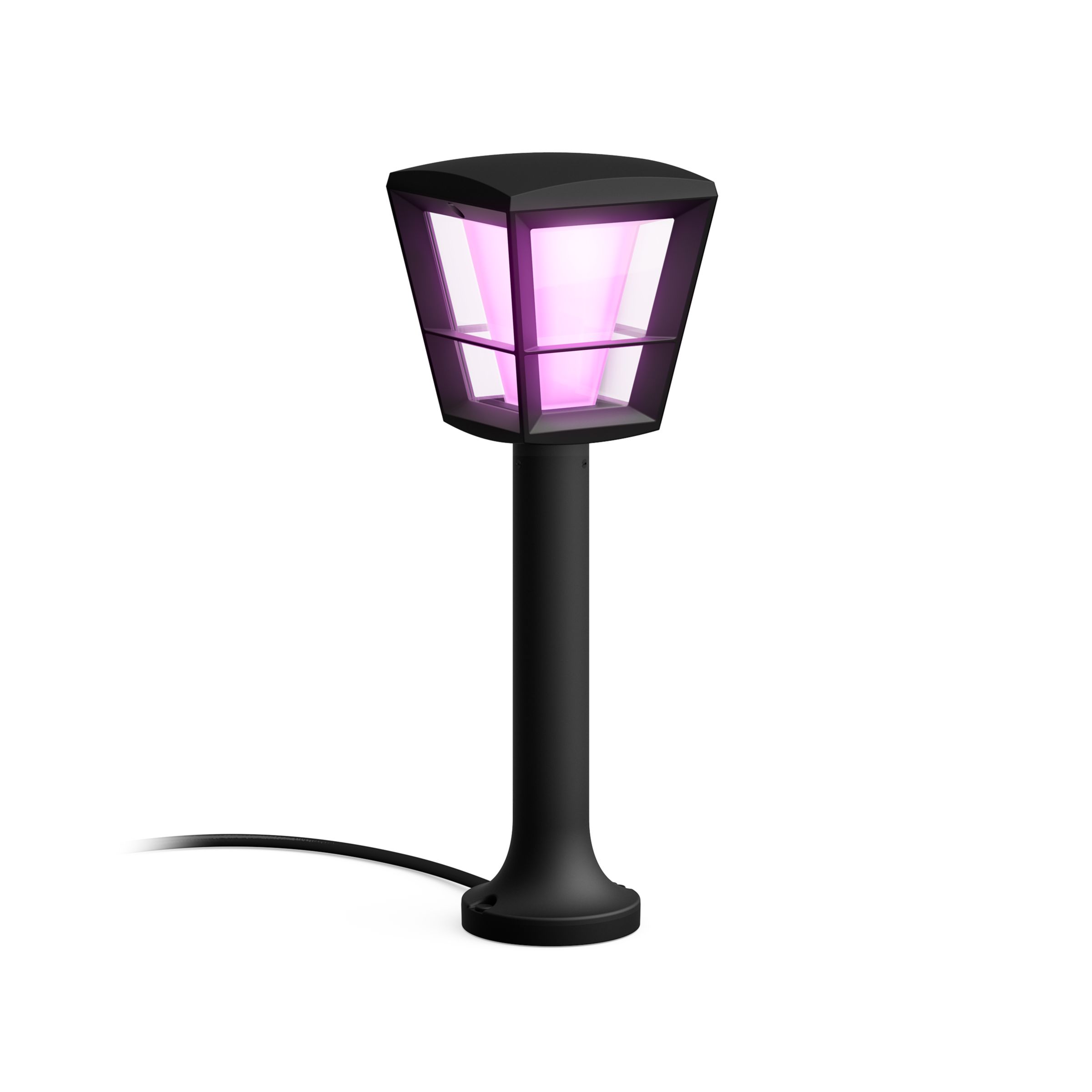 Hue Econic Outdoor Pedestal LED White and Colour Ambiance | Philips Hue US