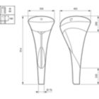 Dimension Drawing (without table) - BDS100 LED23/830 II DM12 SGR C1K