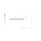 Dimension Drawing (without table) - ZCP382 L50 glare shield (10 pcs)