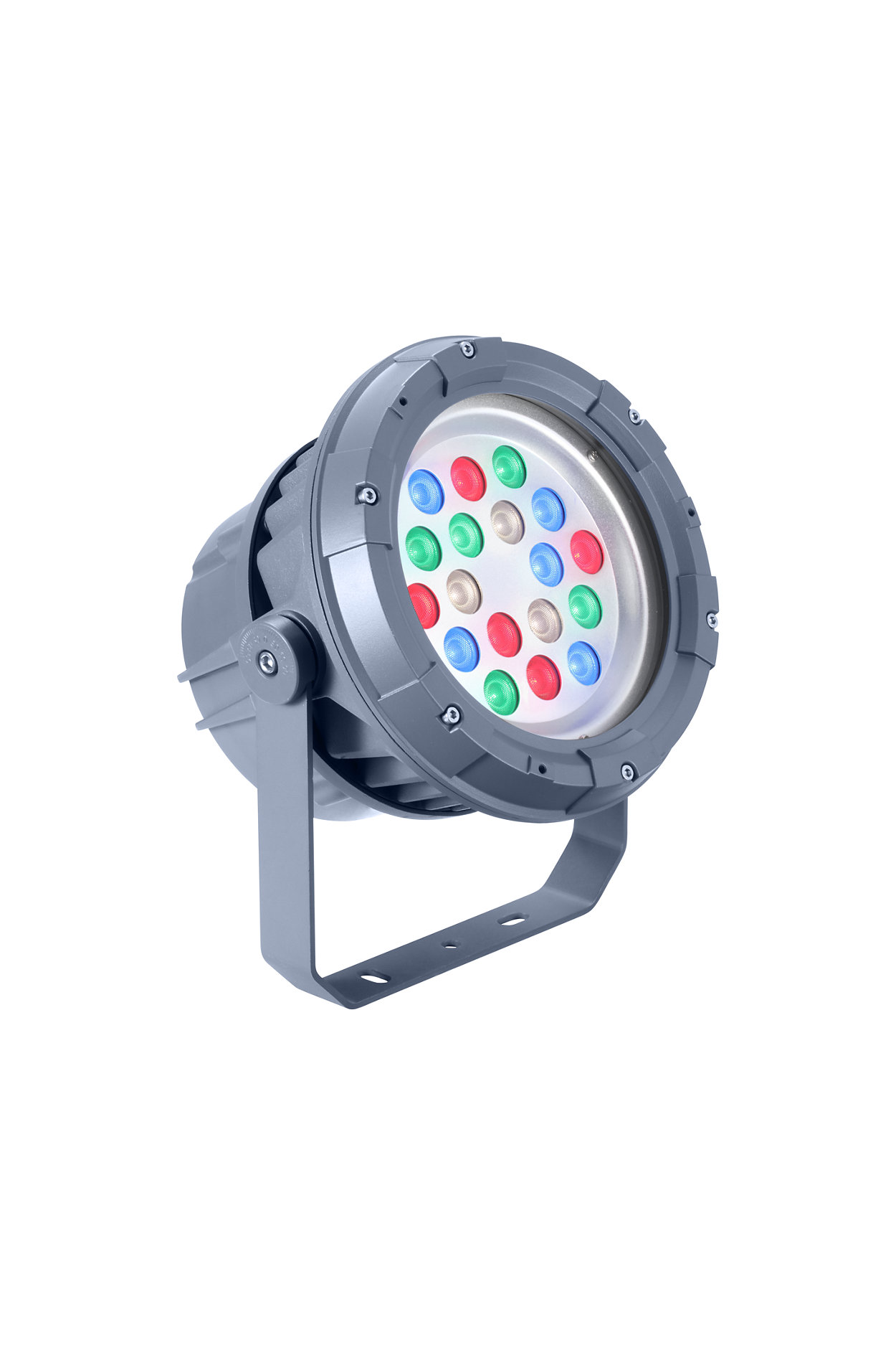 Arkitektonisk LED-flomlys for fast eller dynamisk belysning.
