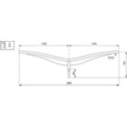   - 1400 mm - 60 mm - 4° - RAL color - 