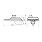 Dimension Drawing (without table) - BRP491 LED107/WW 80W 220-240V DM GM