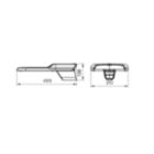 Dimension Drawing (without table) - BRP382 LED162/WW 120W 220-240V DM PSR