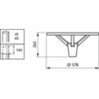Dimension Drawing (without table) - BPP008 LED-MP 830 PSU I GR 60P