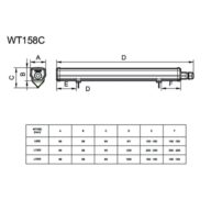 Dimension Drawing (without table) - WT158C LED36S/840 PSU L1200 GM