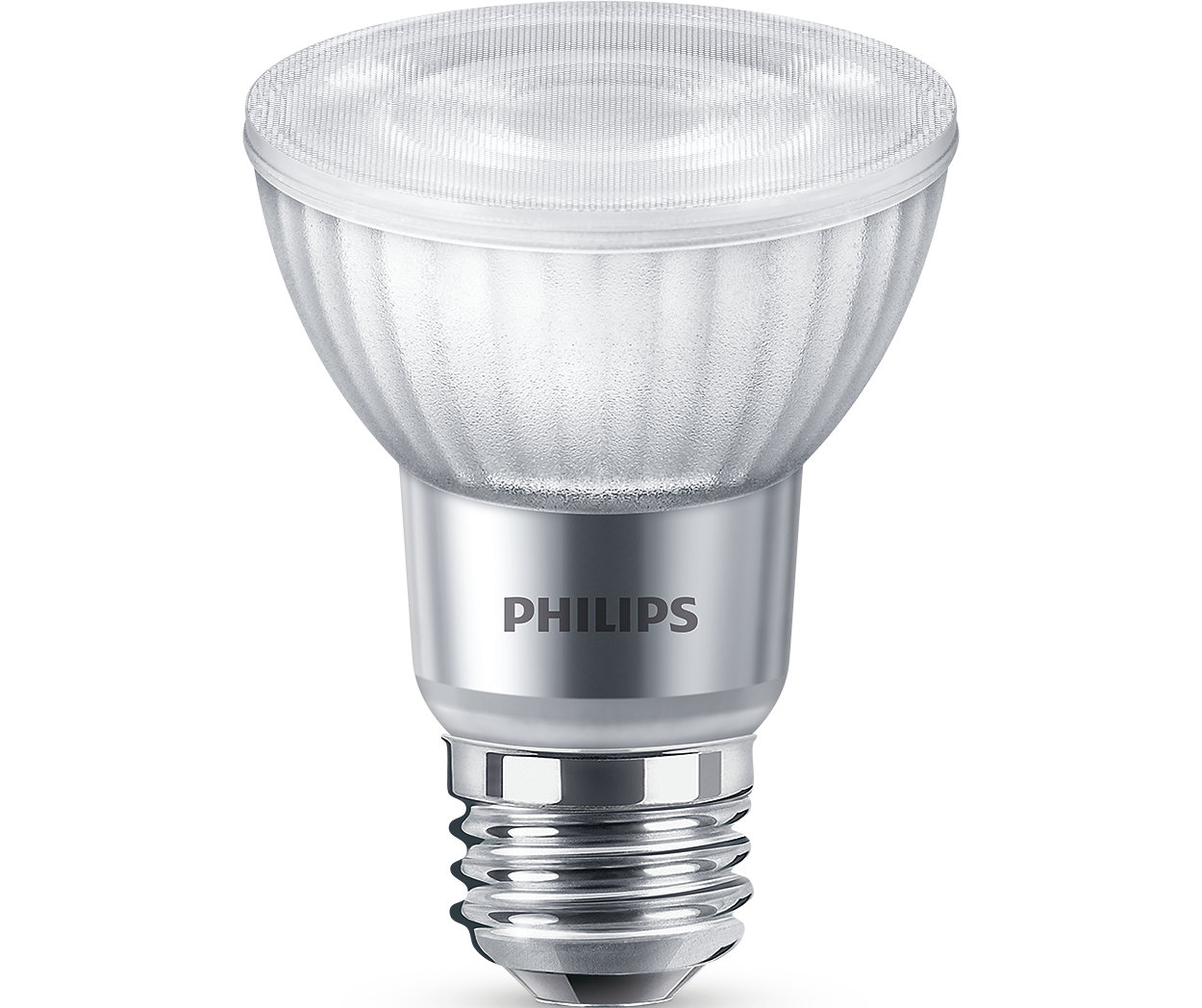 Extra bright, dimmable glass spot