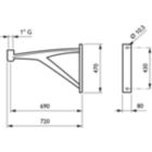 Dimension Drawing (without table) - JGP700 MBP 700 BK G1