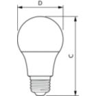  Single Contact Medium Screw A19 (A19) Frosted