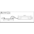 Dimension Drawing (without table) - DN145B LED20S/830 PSD-E II WH